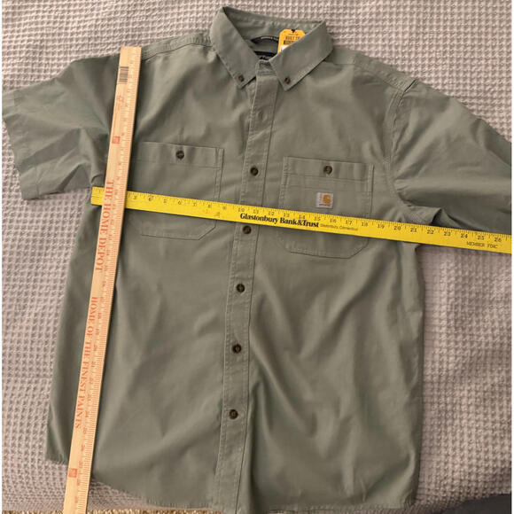 Carhartt Short Sleeve Button-Up Casual Shirt Size Large - Picture 2 of 7